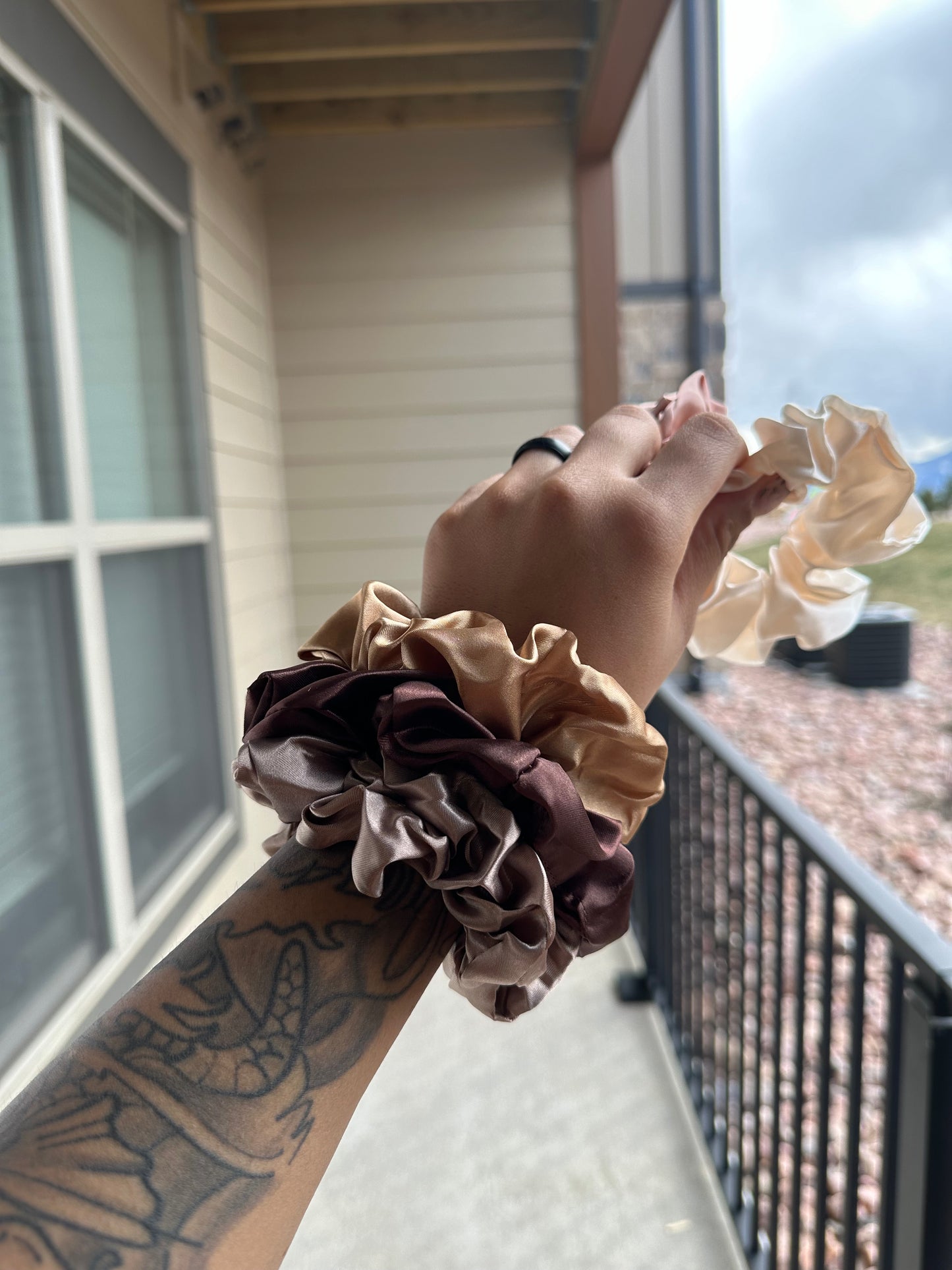 Satin scrunchies