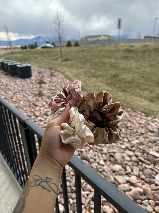 Satin scrunchies